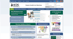 Desktop Screenshot of acog.org