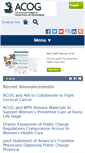 Mobile Screenshot of acog.org