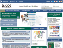 Tablet Screenshot of acog.org