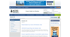 Desktop Screenshot of ca.acog.org