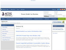 Tablet Screenshot of ca.acog.org